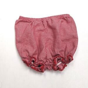 Vintage Red Gingham Bloomers Sz 0-3m